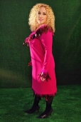 Vestido Buganvilla Plumas