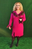 Vestido Buganvilla Plumas