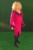Vestido Buganvilla Plumas