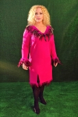 Vestido Buganvilla Plumas