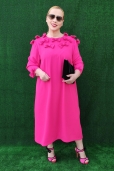 Vestido Fucsia Lazos