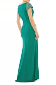 Vestido Largo Satén Verde