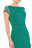 Vestido Largo Satén Verde