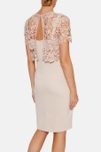 Vestido Rosa Champagne Bolero Guipur