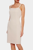 Vestido Rosa Champagne Bolero Guipur