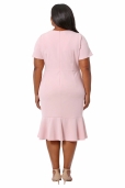 Vestido Fucsia cintura drapeada