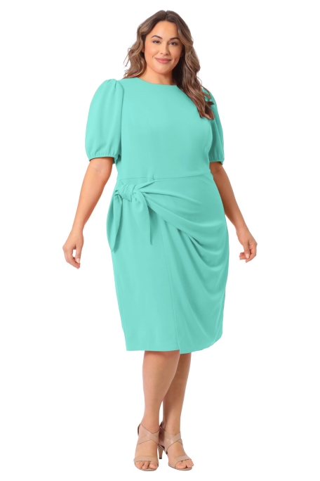 Vestido Aguamarina Drapeado