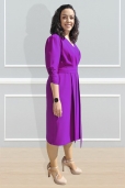 Vestido Cruzado Azul Eléctrico