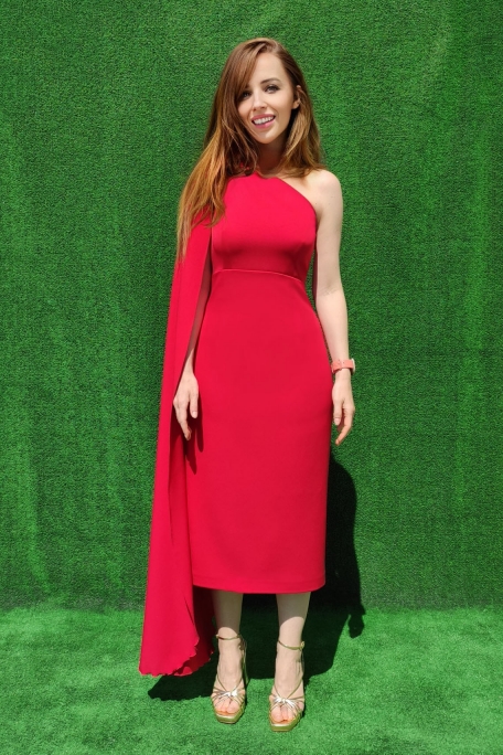 Vestido Rojo asimétrico