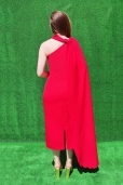 Vestido Rojo asimétrico