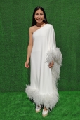 Vestido Novia Plumas Avestruz