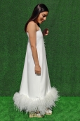Vestido Novia Plumas Avestruz