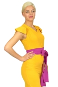 Mono Amarillo y Lazada Fucsia