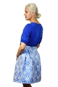 Falda Flores Azules.