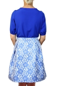 Falda Flores Azules.