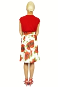 Falda Amapolas Rojas