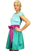Falda Verde fruncida