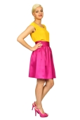 Falda Fucsia fruncida