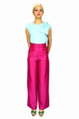 Pantalón Fucsia Ancho Pinzas