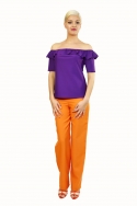 Pantalón Naranja Recto
