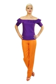 Pantalón Naranja Recto