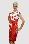 Vestido Pétalos Rojos