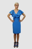 Vestido Volantes Azul