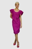 Vestido Volantes Fucsia