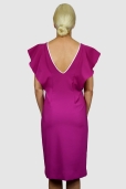 Vestido Volantes Fucsia
