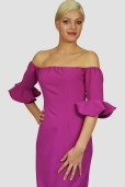 Vestido Fucsia Bardot