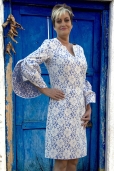 Vestido mangas Tulipán