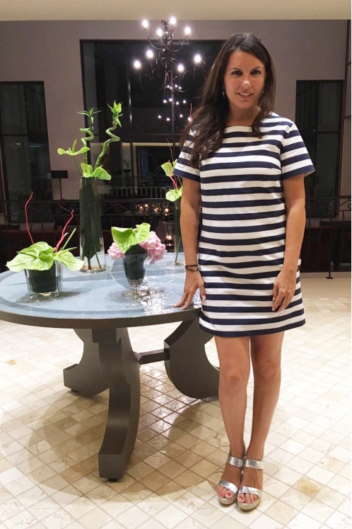 Vestido Rayas Azul y Blanco