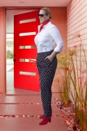 Pantalón Negro con Lunares