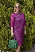 Vestido Encaje Fucsia