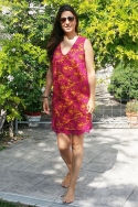 Vestido Encaje Fucsia