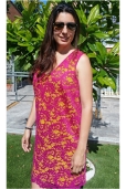Vestido Encaje Fucsia