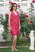 Vestido Encaje Fucsia