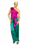 Pantalón verde Palazzo
