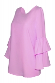 Blusa Rosa con Volantes